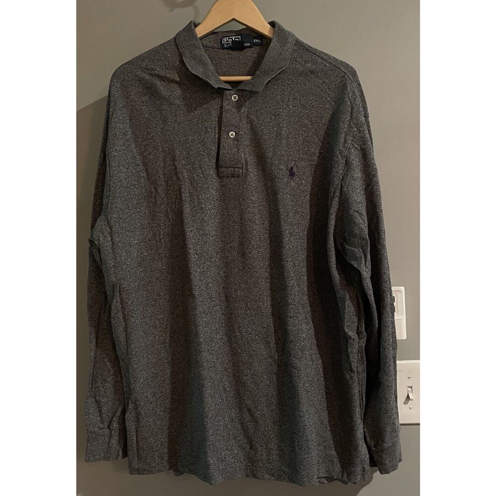 Polo Ralph Lauren Shirt Cotton Long Sleeve Polo Pullover Vintage Y2K 90s XXL